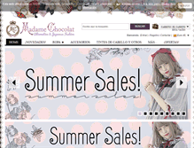 Tablet Screenshot of madamechocolat-shop.com